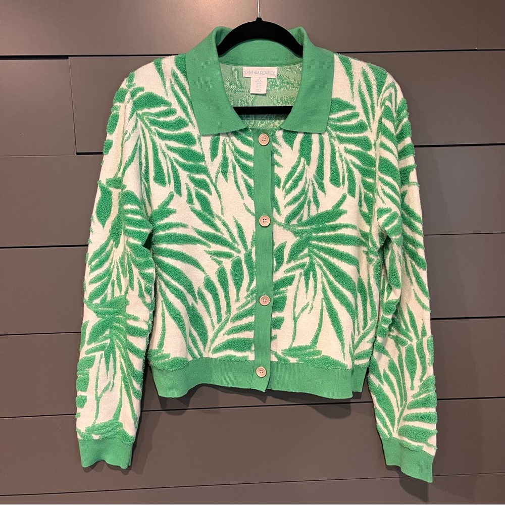 Cynthia Rowley Floral Pattern Cardigan